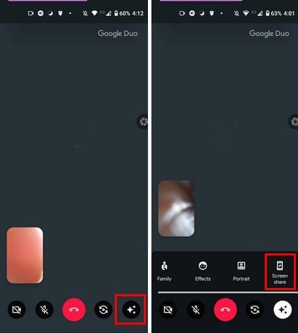 AndroidでGoogleDuoと画面を共有する方法