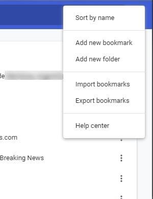 Cách quản lý dấu trang trong Google Chrome