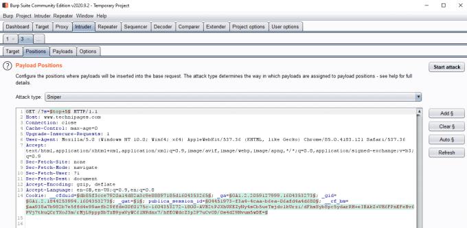 Come utilizzare Burp Suite Intruder per testare campi Web potenzialmente vulnerabili