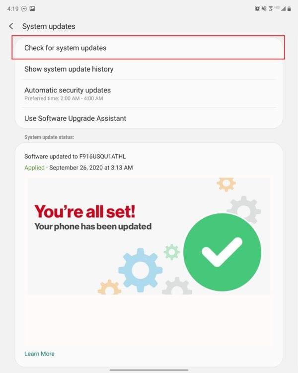 Verizon 5G มาถึง Galaxy Z Fold 2