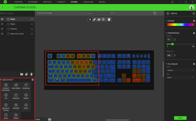 Razer Synapse 3.0: een aangepast kleurenschema voor achtergrondverlichting van het toetsenbord configureren