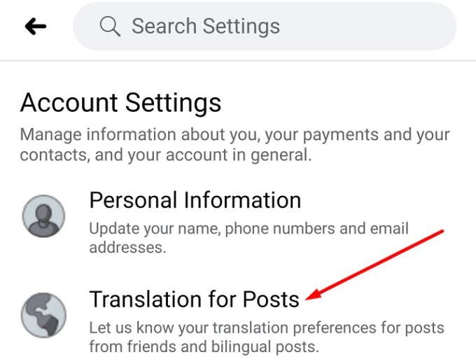Facebook 자동 번역을 중지하는 방법