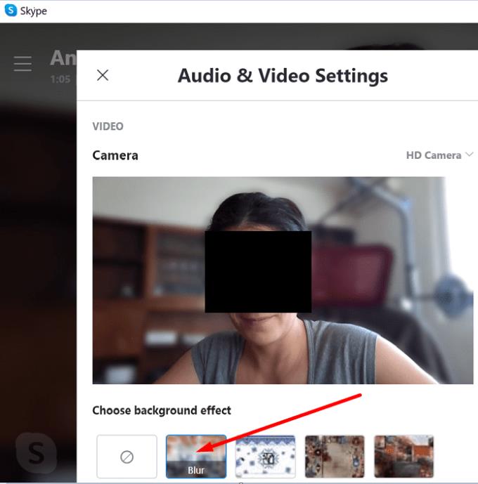 如何模糊您的 Skype 視頻通話背景