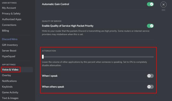 Discord: come abilitare l'attenuazione della voce