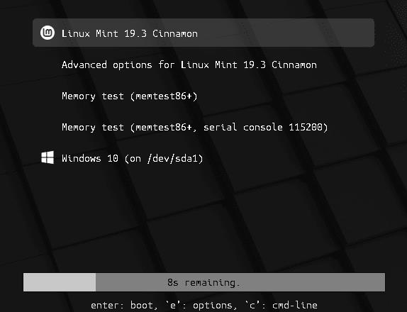 Windows 10 e Linux com inicialização dupla