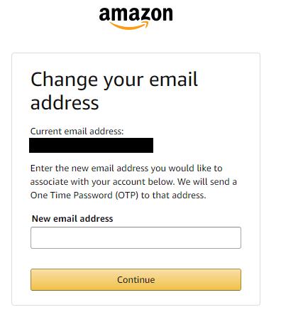 アマゾン：アカウントのメールアドレスを変更する方法