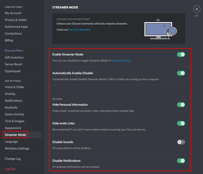 Discord: come configurare la modalità Streamer