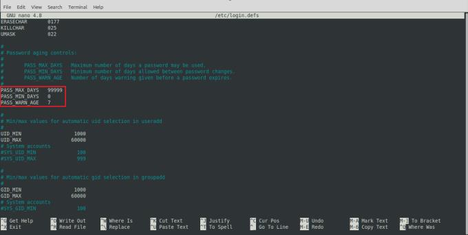 Linux: de standaardinstellingen voor wachtwoordveroudering voor nieuwe accounts configureren