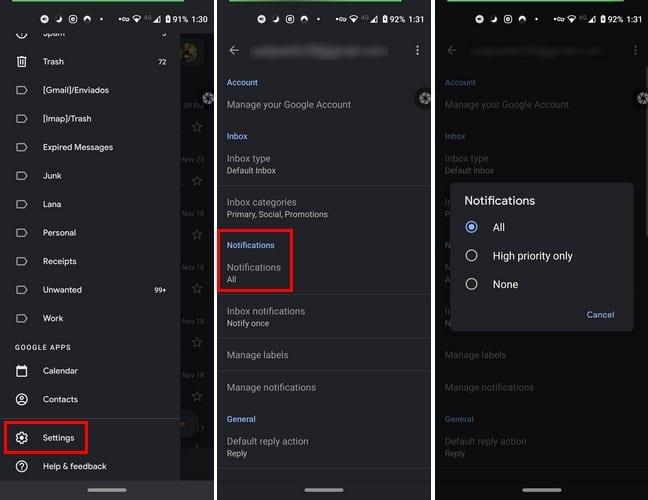 Como corrigir o Gmail que não está sincronizando no Android