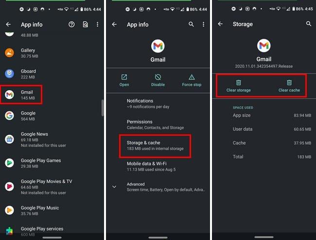 Como corrigir o Gmail que não está sincronizando no Android