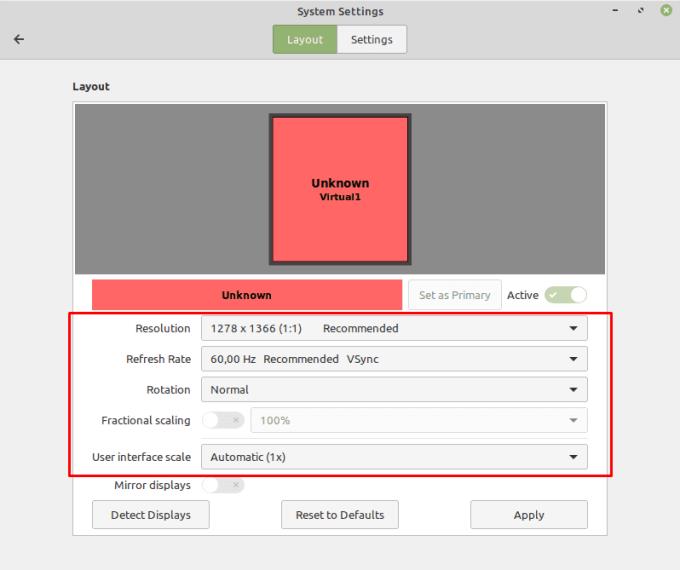 Linux Mint: come configurare la risoluzione di output