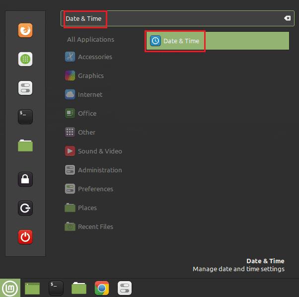 Linux Mint: de datum en tijd van het apparaat configureren