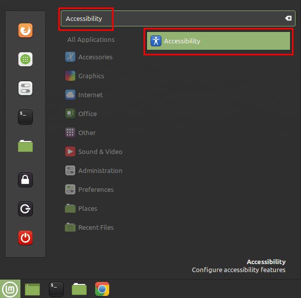 Linux Mint: functies voor visuele toegankelijkheid inschakelen