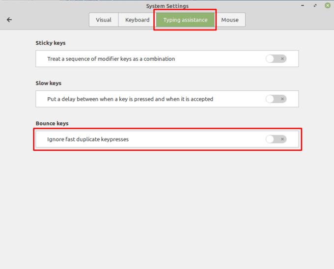 Linux Mint: วิธีเปิดใช้งาน Key Debounding