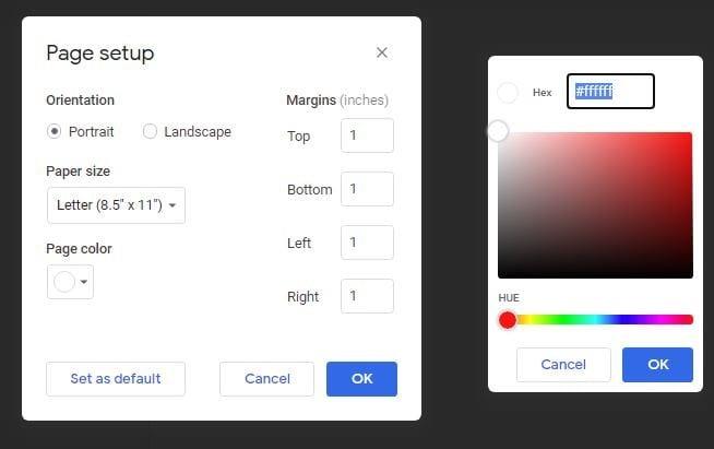 Googleドキュメント：テキストとページの色を変更する方法