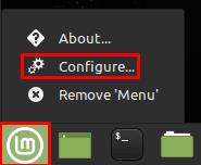 Linux Mint: Cách cấu hình Menu Applet