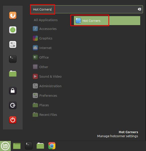 Linux Mint: como usar “cantos quentes”