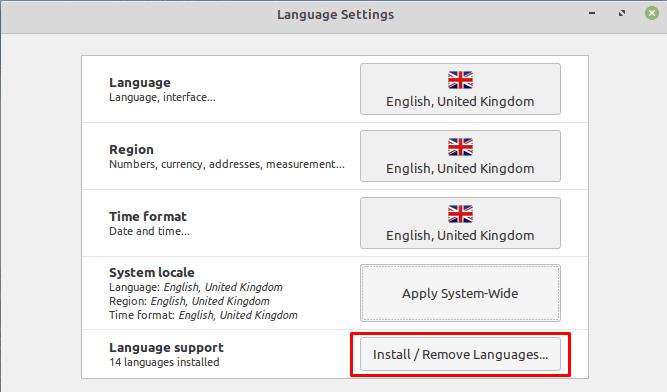 Linux Mint : Comment ajouter ou supprimer des modules linguistiques