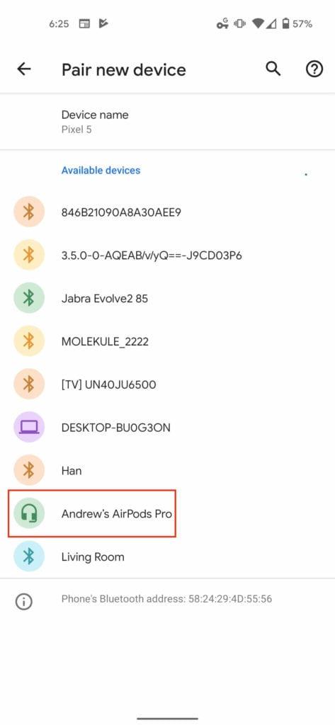 AndroidでAirpodsProを使用する方法