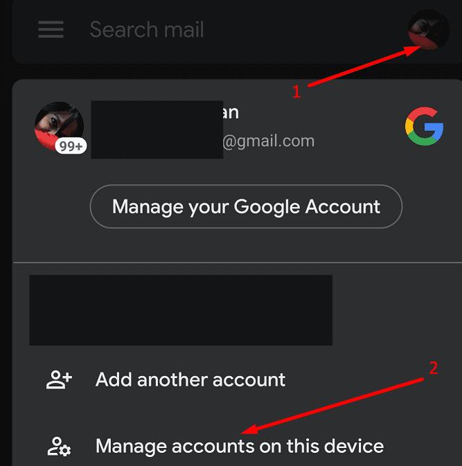 Sửa thông báo Gmail sẽ không biến mất