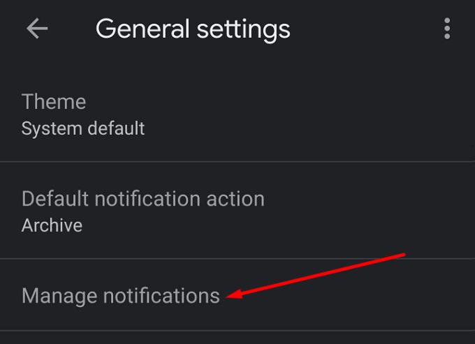 Réparer les notifications Gmail ne disparaîtra pas