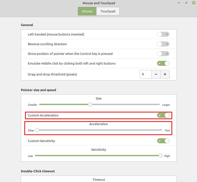 Linux Mint: de gevoeligheid van de muis aanpassen