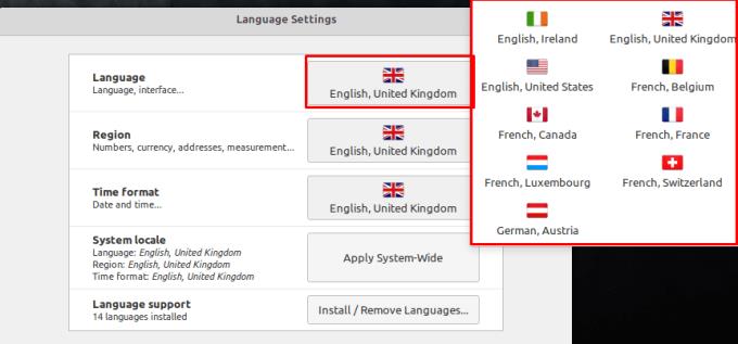 Linux Mint: So konfigurieren Sie die Oberflächensprache