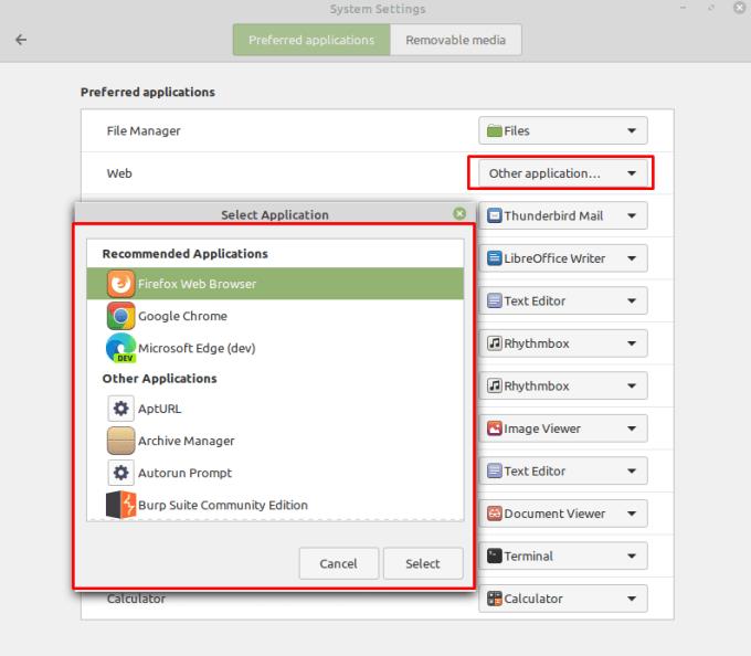 Linux Mint: standaardapplicaties configureren