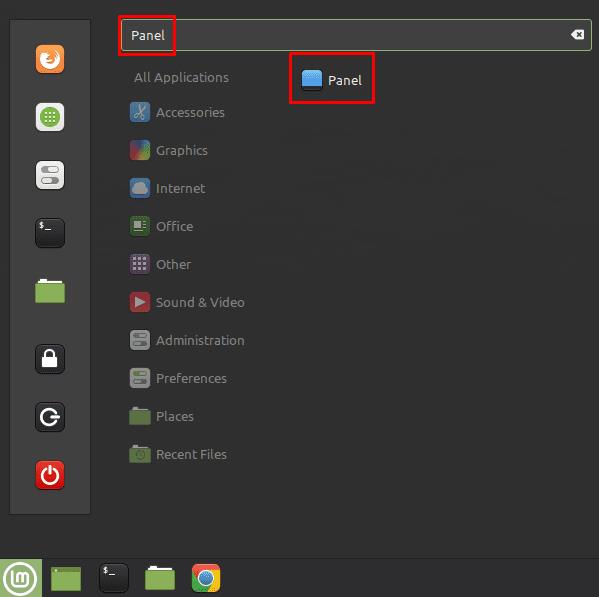 Linux Mint: 하단 패널을 구성하는 방법