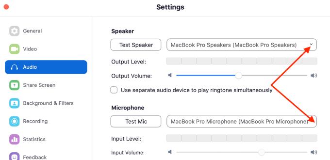 Reparar AirPods que no funcionan con Zoom en Mac