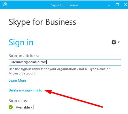 Skype：入力したアドレスが無効です