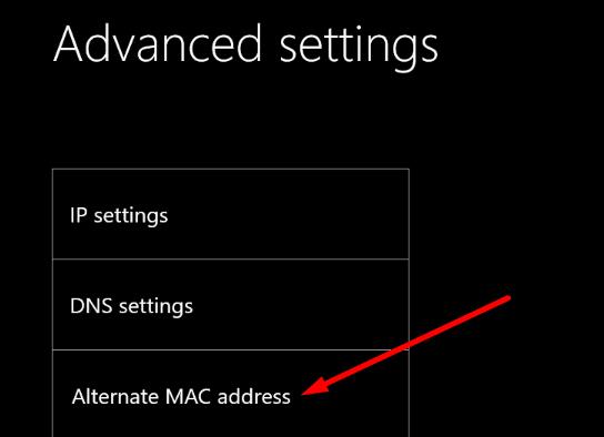 get mac address for xbox one