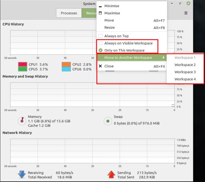 Linux Mint : Comment passer à un nouvel espace de travail