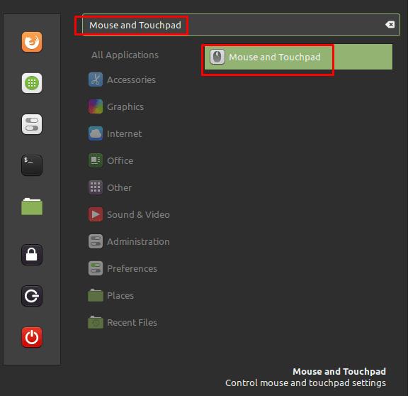 Linux Mint: de schuifrichting omkeren?