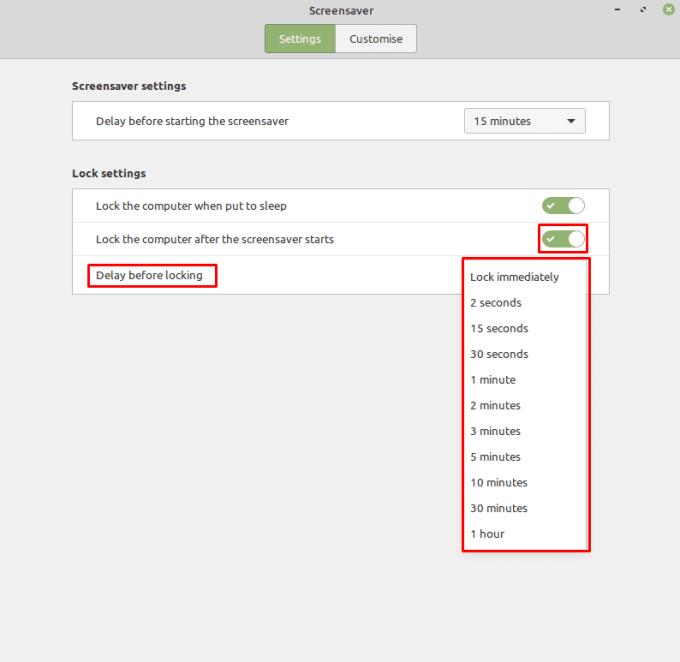 Linux Mint: วิธีป้องกันสกรีนเซฟเวอร์จากการล็อกคอมพิวเตอร์