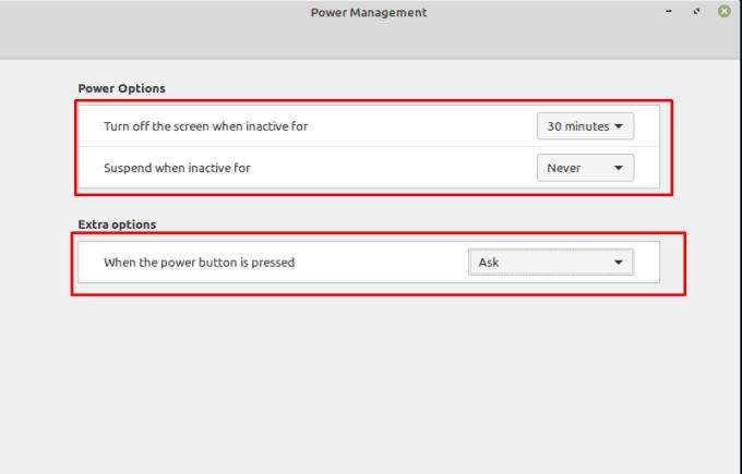 Linux Mint: de opties voor energiebeheer configureren