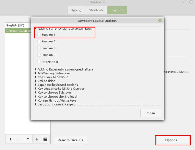 Linux Mint: come cambiare il layout della tastiera