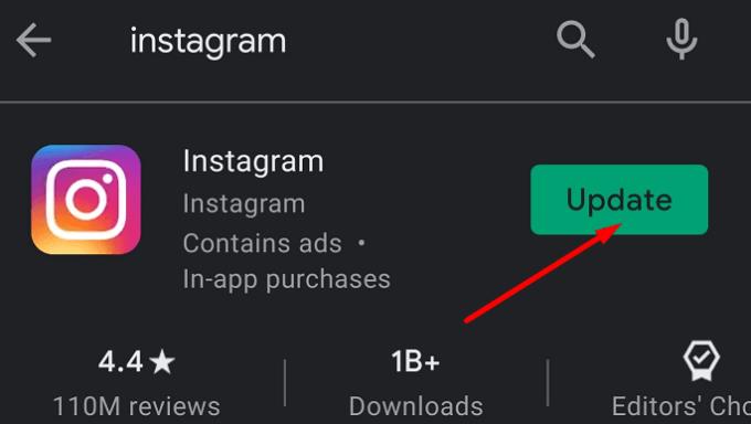 Sửa lỗi Instagram 'Chưa được đăng.  Thử lại 'trên Android