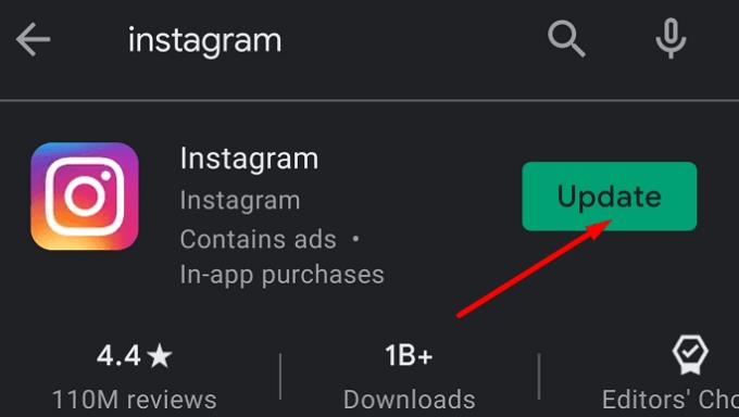 Fix Instagram 'Noch nicht gepostet.  Versuchen Sie es erneut' auf Android