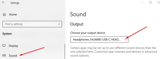 Chrome: geluid werkt niet via hoofdtelefoon