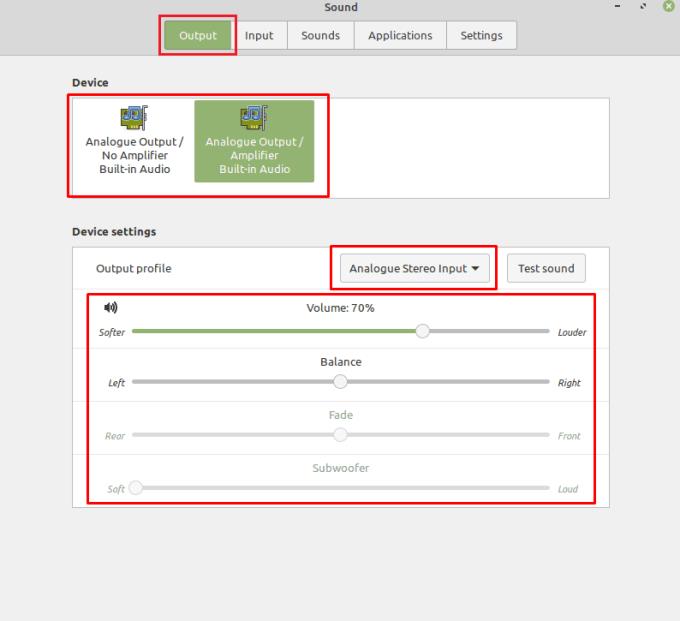 Linux Mint: วิธีเลือกและกำหนดค่าอุปกรณ์เสียง