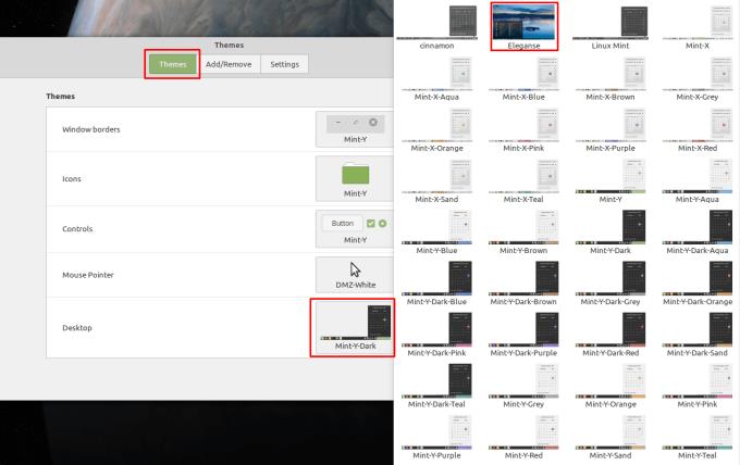 Linux Mint: thema's van derden downloaden en gebruiken