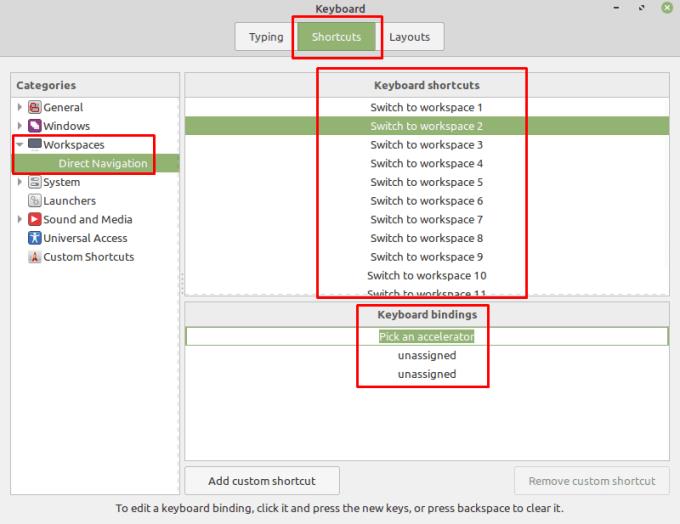 Linux Mint : Comment créer de nouveaux raccourcis clavier personnalisés