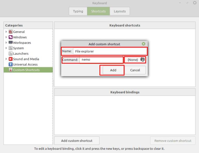 Linux Mint: So erstellen Sie neue benutzerdefinierte Tastenkombinationen