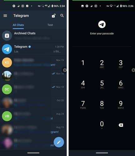 Come proteggere con password le tue chat di Telegram