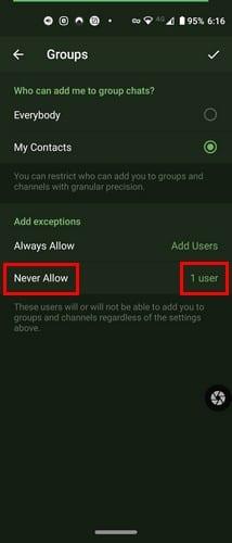 Telegram: Cách ngăn người khác thêm bạn vào nhóm