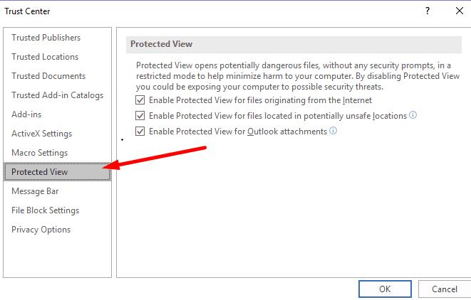 Excel: este arquivo não pôde ser aberto no modo de exibição protegido