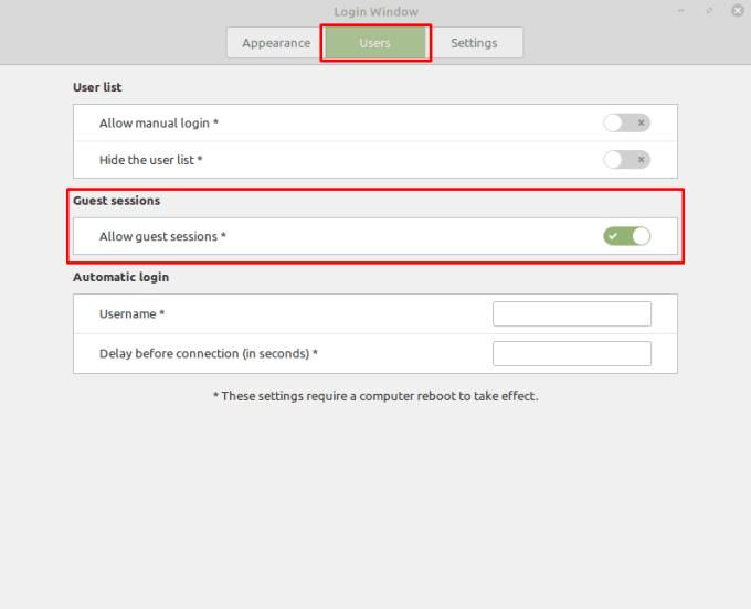 Linux Mint: Cómo permitir sesiones de invitados