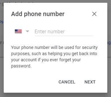 Como recuperar sua conta do Gmail com um número de telefone