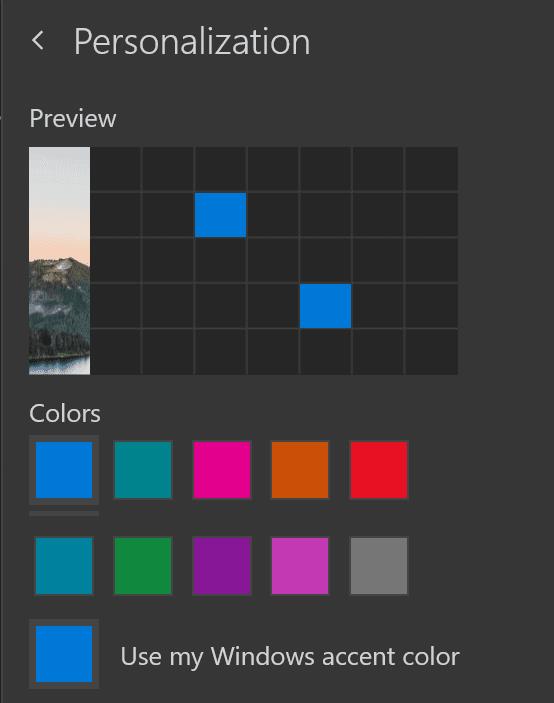Lịch Outlook: Cách thay đổi màu nền